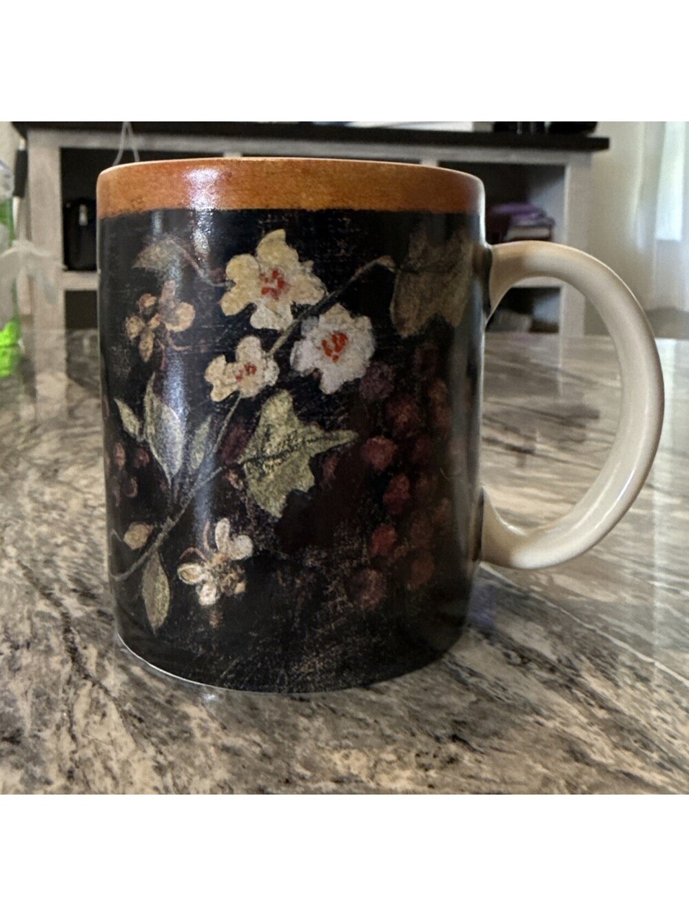 RARE 2001 Lang & Wise Very fine Grapevine Primitives Mug SW#24 Susan Winget Y2K